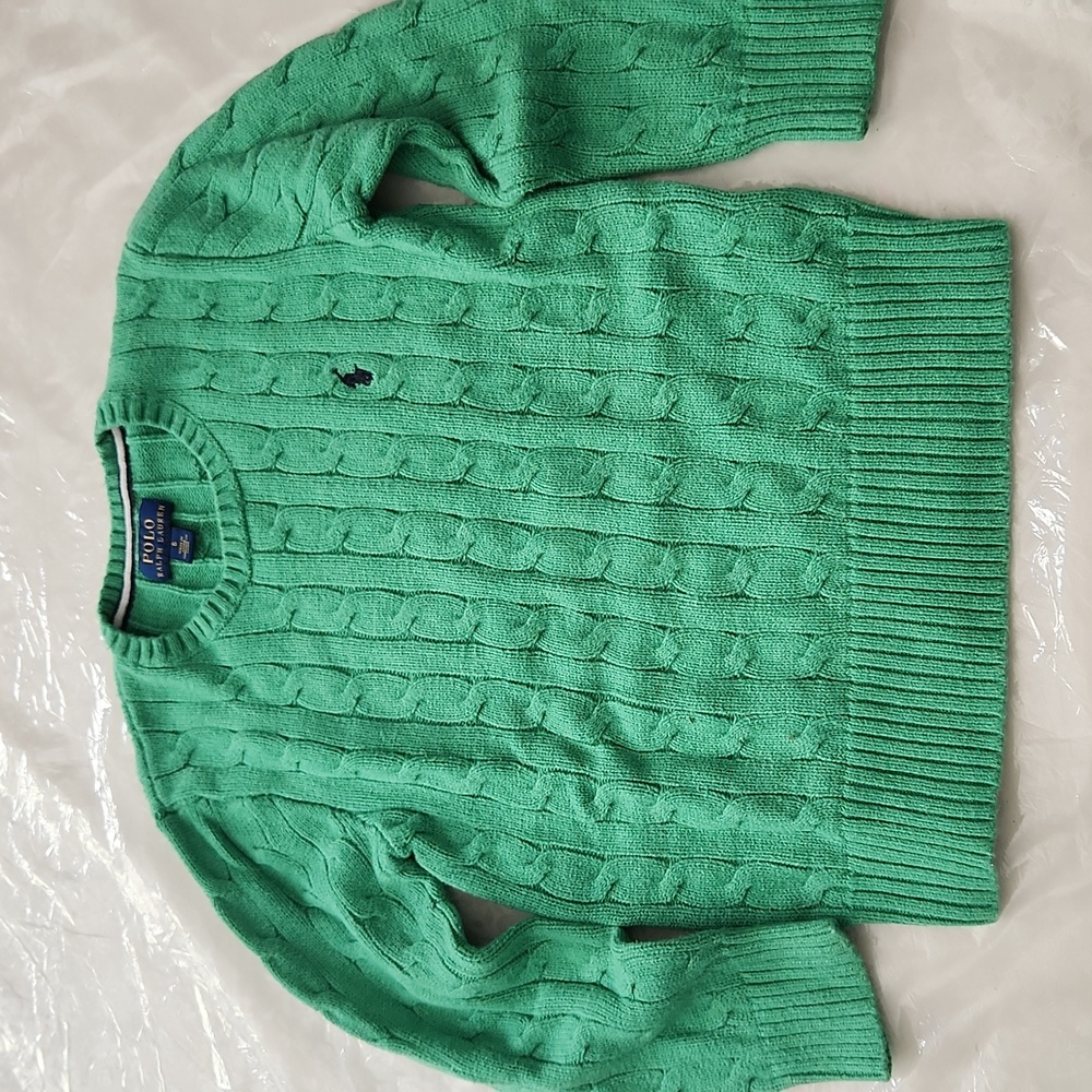 Polo Ralph Lauren cable knit cotton sweater size 6